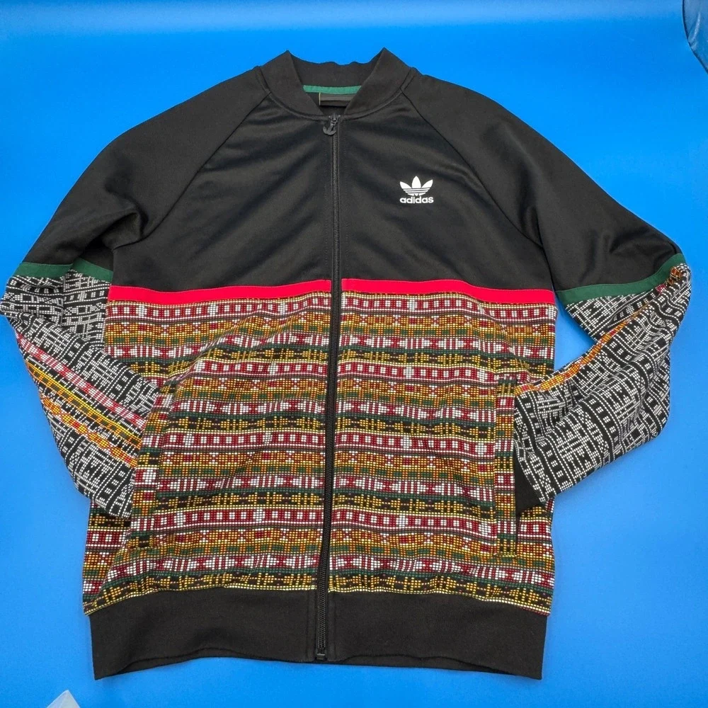 Adidas Pharrell‎ Williams Track Jacket Multicolor Pattern Mens Small